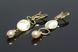 Сережки з перлами та перламутром "Офелія" 1493 фото 3