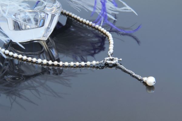 Кольє з натуральних перлів з підвіскою "Пауліна" 1510 фото