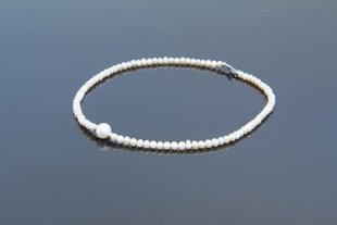 Чокер з натуральних білих барочних перлів "Пауліна" 2436134 фото