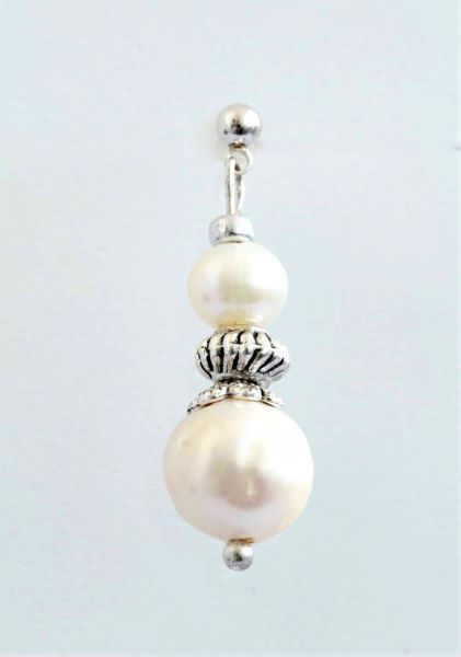 Сережки з перлами "Double Pearl" 1284 фото