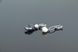 Сережки асиметричні з натуральними перлами "Майорка" Ручна робота 1356 фото 6