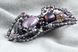 Брошка з кристалами та перлами "Павучок Фіолетовий" 1104 фото 4