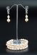Комплект ювелірної біжутерії з натуральних перлів "Даміана" 1523 фото 5