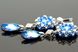 Серьги c кристаллами "Aquamarine Blue" 1360 фото 2