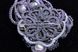 Мереживна брошка з натуральними перлами "Перлинна розсип" 1524 фото 3