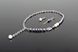 Сережки-ланцюжки родовані асиметричні з натуральними перлами "Джулі" 2436190 фото 6