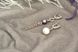 Сережки-ланцюжки родовані асиметричні з натуральними перлами "Джулі" 2436190 фото 3