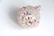 Ялинкова іграшка ручної роботи "Кулька сріблясто-рожева" 1480 фото 2