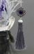 Кулон с серой кистью и кристаллами "Герцогиня" 1191 фото 8