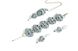 Комплект біжутерії мереживний з перлами "Монро" 1165 фото 4
