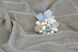 Брошка з натуральним камінням та перлами "Блакитна лагуна" Ручна робота 2436143 фото 2