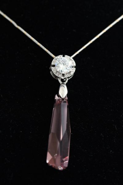 Комплект украшений с кристаллами и фианитами "Luxury Rose" 123219116177 фото