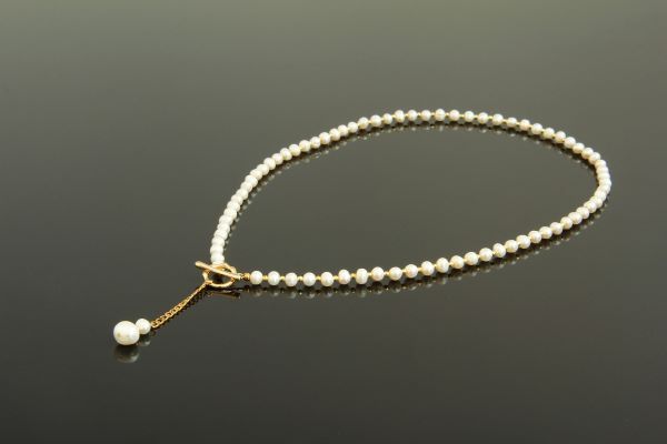 Кольє з натуральних перлів з підвіскою "Белінда" 1468 фото
