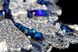 Брошка срібляста з кристалами "Метелик Менелай" 1091 фото 5