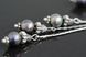 Сережки довгі з перлами "Тріо" 1295 фото 3