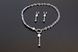 Комплект біжутерії з перлами "Елоїза" 1176 фото 3