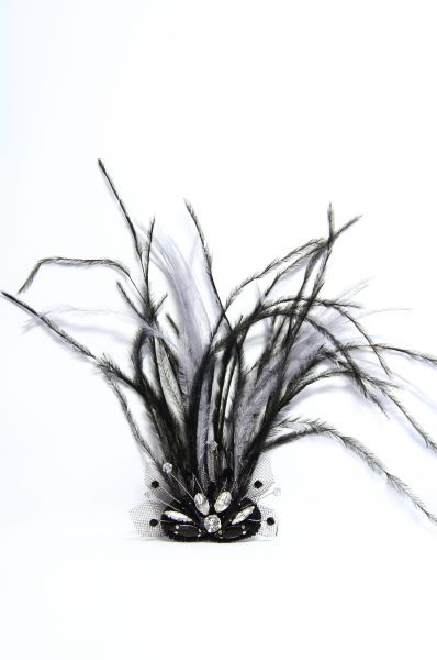 Украшение для прически с кристаллами "Black and Grey" 1373 фото