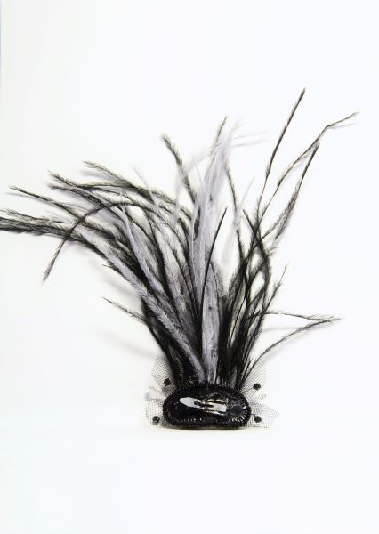 Прикраса для зачіски з кристалами "Black and Grey" 1373 фото