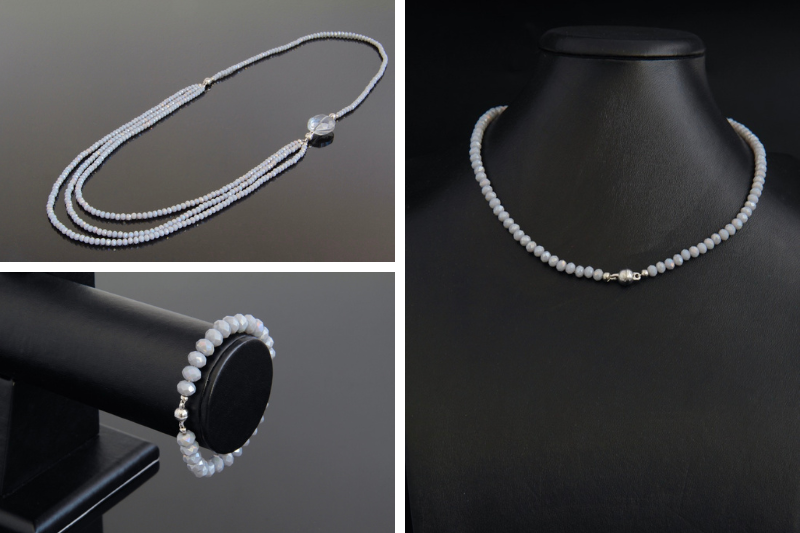 Ожерелье трансформер (чокер, кулон, сотуар, браслет, колье с подвеской, многорядные бусы) "Лоренца" 2436145 фото