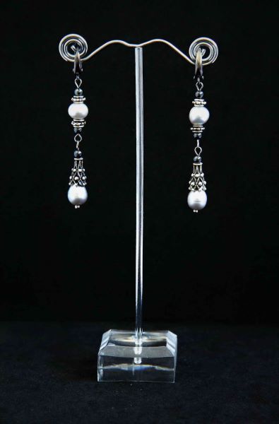 Сережки з натуральними перлами "Helena" 1347 фото