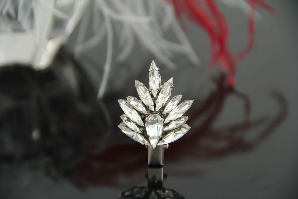 Прикраса для зачіски (заколка) з кристалами "Катрін" 1417 фото