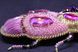 Брошка-жук золотаво-рожева об'ємна з кристалами "Dreamer" 1089 фото 4