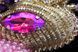 Брошь-жук золотисто-розовая объёмная с кристаллами "Dreamer" 1089 фото 6