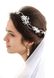 Весільний вінок з кристалами та перлами "Ніколетта" 1011 фото 1