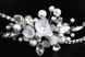 Весільний вінок з кристалами та перлами "Ніколетта" 1011 фото 4