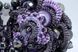 Брошь-орден кружевная фиолетовая с жемчугом "Винтаж" 1076 фото 3