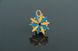 Ялинкова іграшка ручної роботи в українському стилі "Сніжинка Жовто-блакитна" 2436164 фото 1