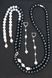 Комплект ювелірної біжутерії з натуральних перлів "Леді" 1380 фото 8