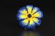 Брошка жовто-блакитна з кристалами "Квітка України BIG" Ручна робота 1555 фото 7