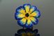 Брошка жовто-блакитна з кристалами "Квітка України BIG" Ручна робота 1555 фото 6