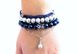 Комплект браслетов из натуральных камней "Elegant Blue" 1155 фото 2
