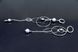 Сережки фігурні з перлами "Варіація" 1329 фото 4
