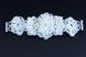 Браслет мереживний широкий білий з перлами "Весільний" 1033 фото 5