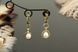 Сережки з позолотою та перлами "Жаклін" 1466 фото 1