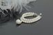Браслет багатошаровий білий з барочними перлами "Барокко" 1422 фото 3