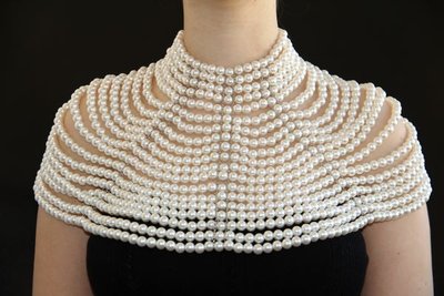 Ожерелье из жемчуга на плечи "Морена" 1489 фото