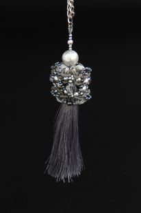 Кулон серебристый кружевной с кистью Silver Crystal PN-0010 фото