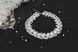 Мереживне біле намисто з перлами "Зимова казка" 1260 фото 4