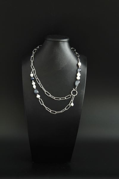 Ланцюжок-намисто з перлами "Майорка" 1494 фото