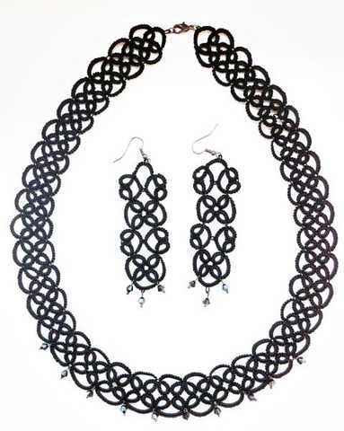 Frivolite Style Sch. — Схема для сережек фриволите (Tatting,Frivolité,