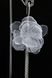 Сережки-квіти з органзи "Білий Гібіскус" 1009 фото 3